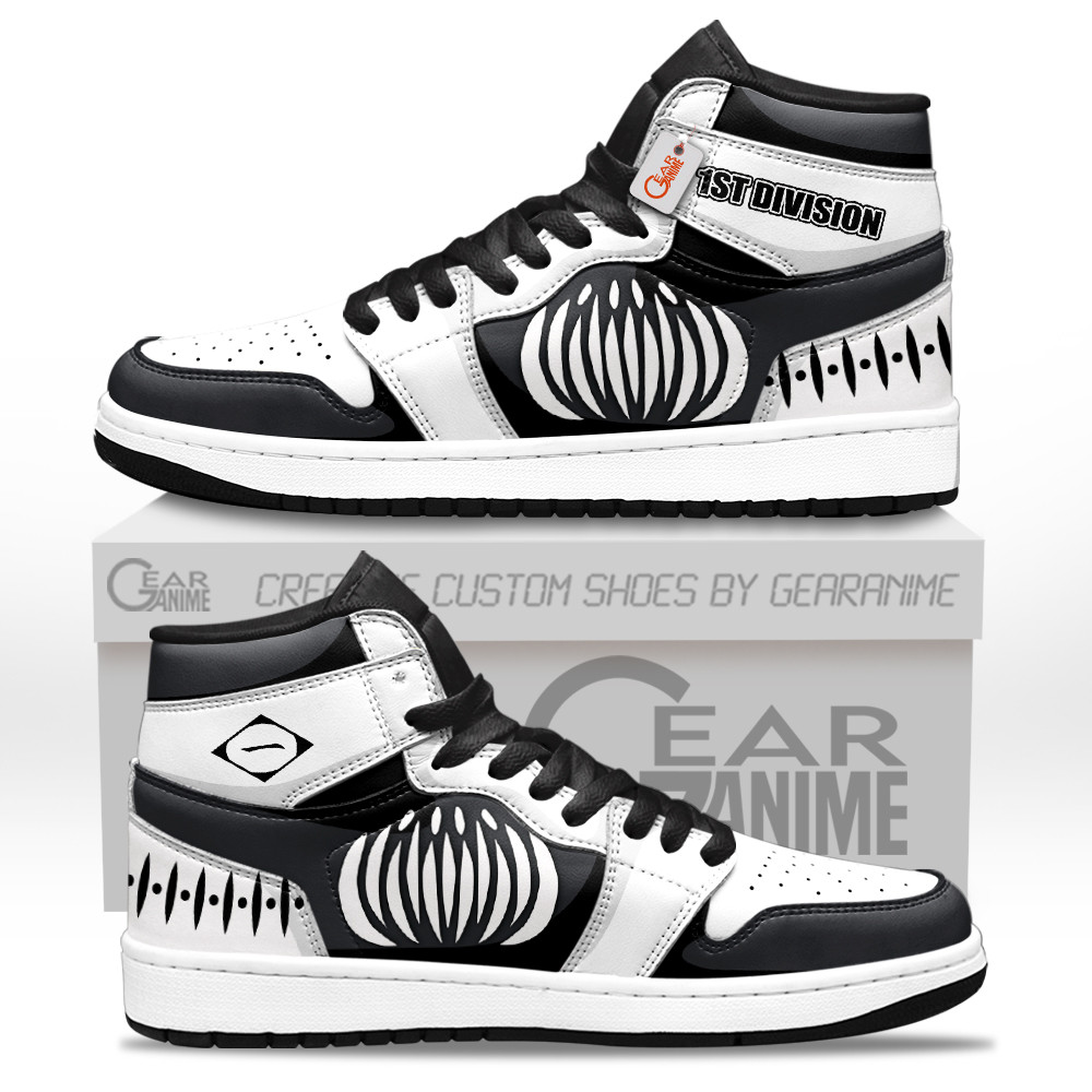 1st Division The Gotei 13's Custom Anime High-Top Leather Sneakers