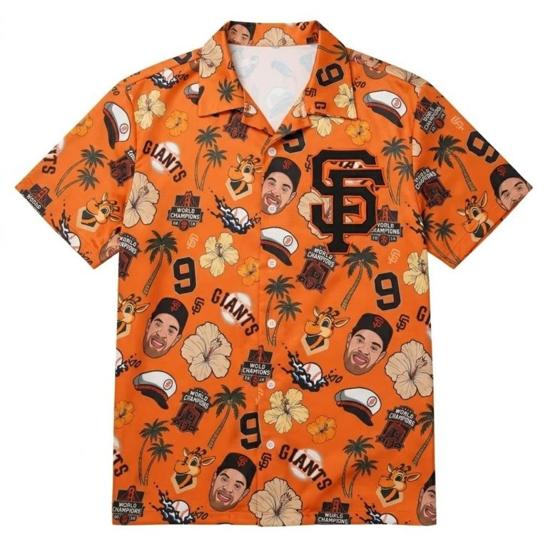 2026 Giants Brandon Belt Hawaiian Shirt SF Giants Aloha Shirt Gift For Baseball Fans