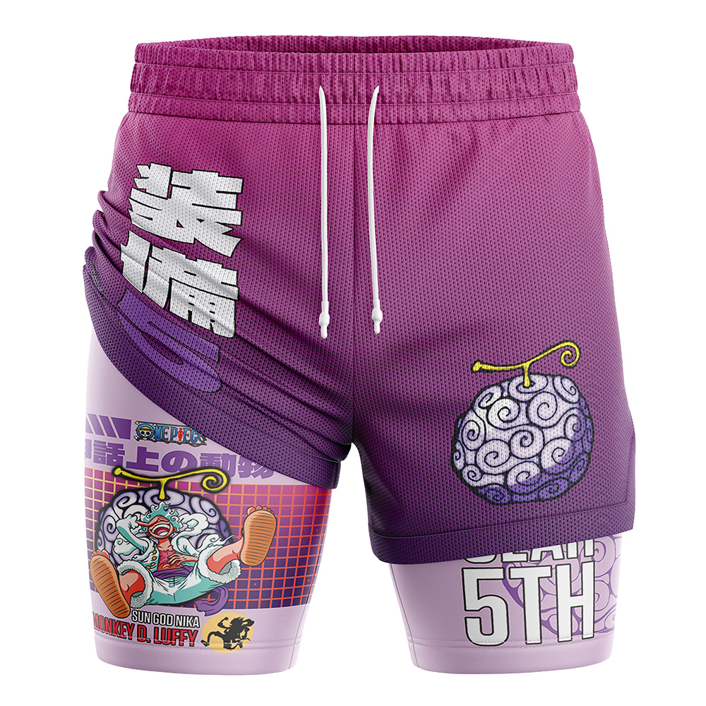 5th Gear Luffy One Piece 2-in-1 Performance Shorts
