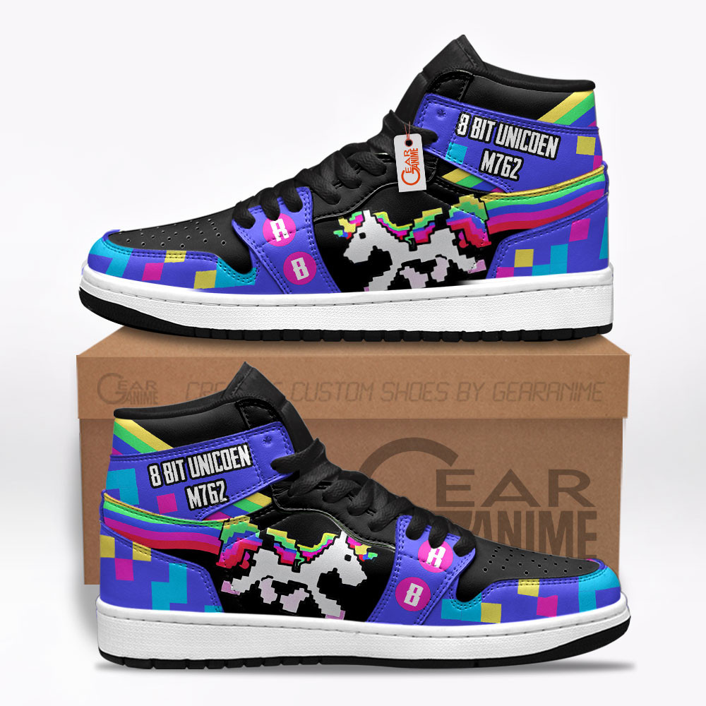 8 Bit Unicorn M762 Custom Gaming High-Top Leather Sneakers Skin
