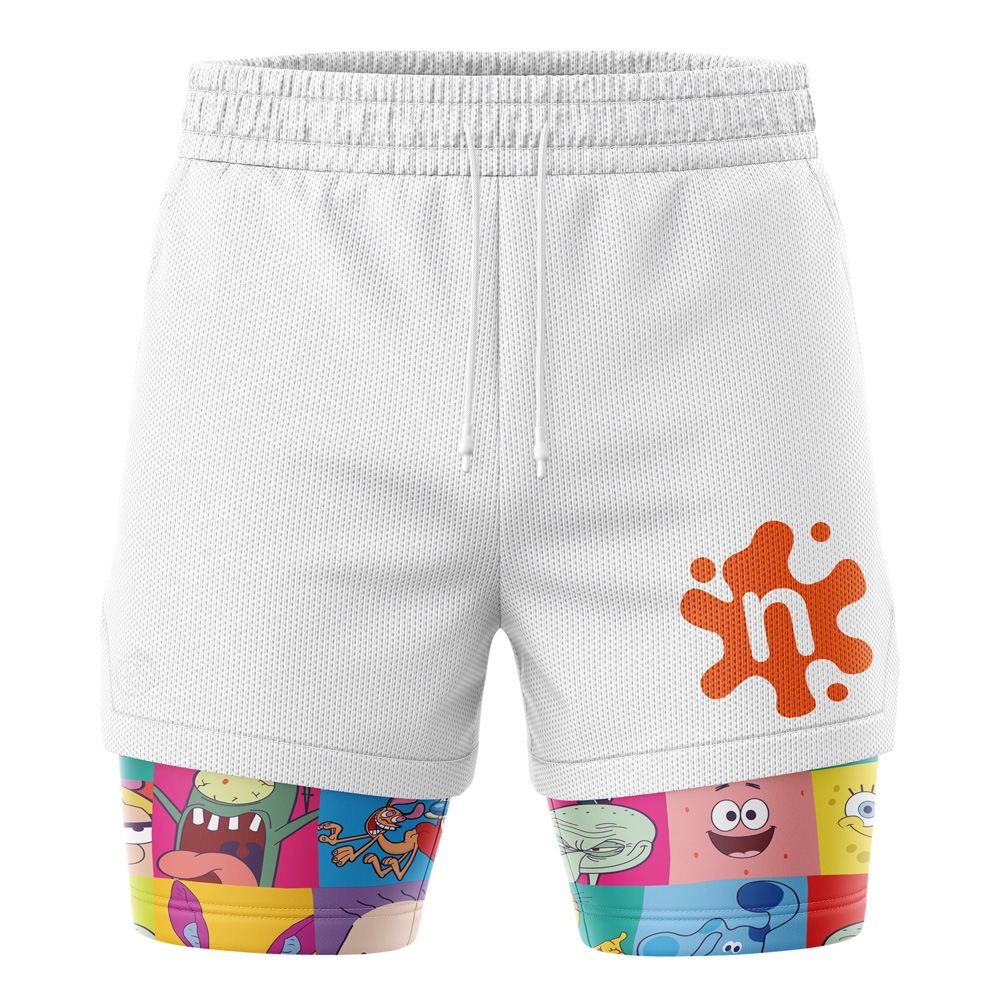 90s Nickelodeon Cartoon V2 2-in-1 Performance Shorts