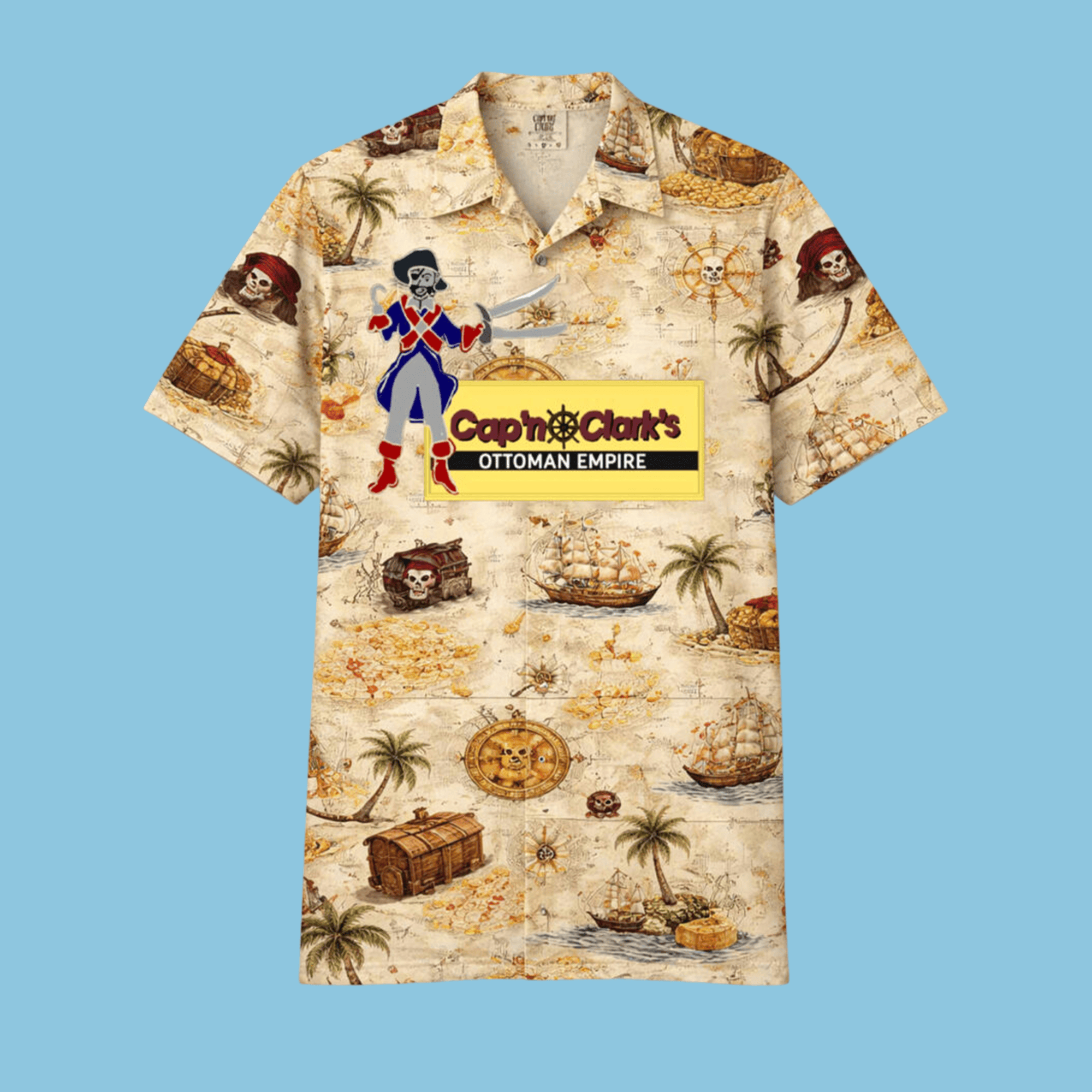 A24 Merch Cap'n Clark's Ottoman Empire Hawaiian Shirt Fathers Day Gift