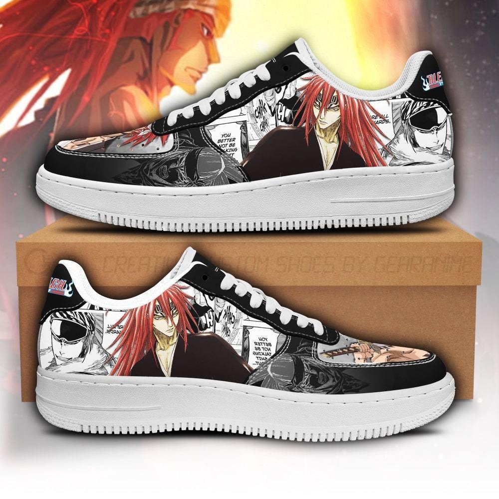 Abarai Renji Custom Anime Low-Top Leather Sneakers