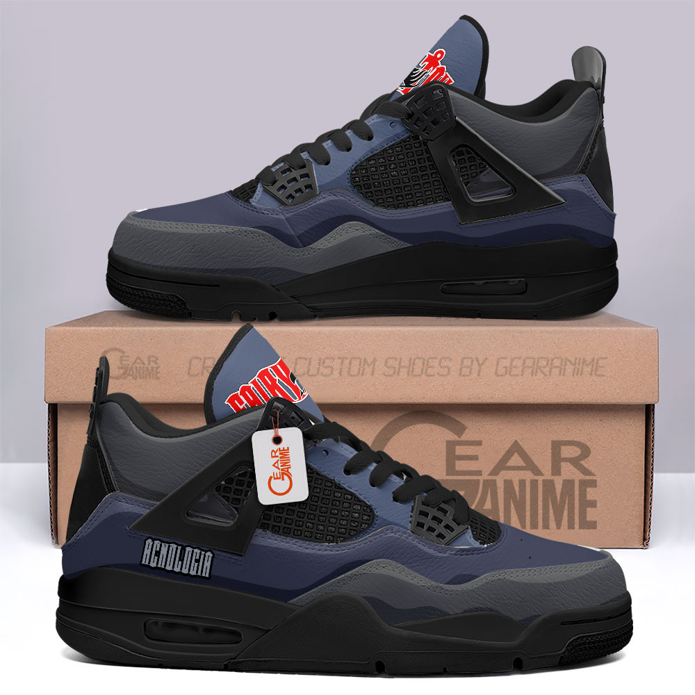 Acnologia Retro 4 Leather Sneakers Custom Name