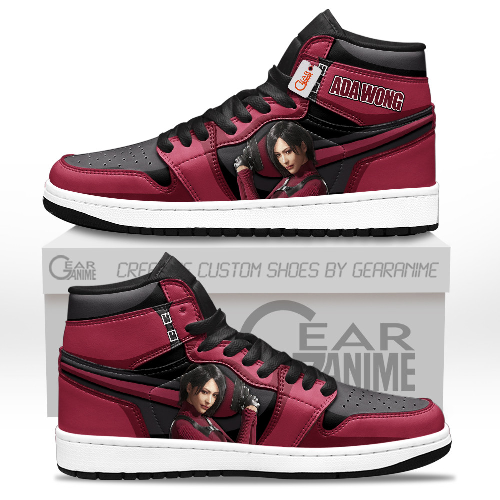 Ada Wong Custom Gaming High-Top Leather Sneakers Games Collection Personalized