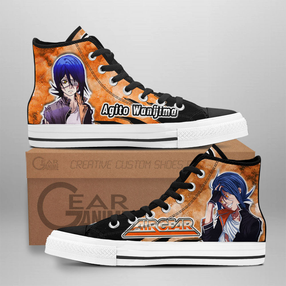 Agito Wanijima Custom Anime High-Top Canvas Shoes NTT290