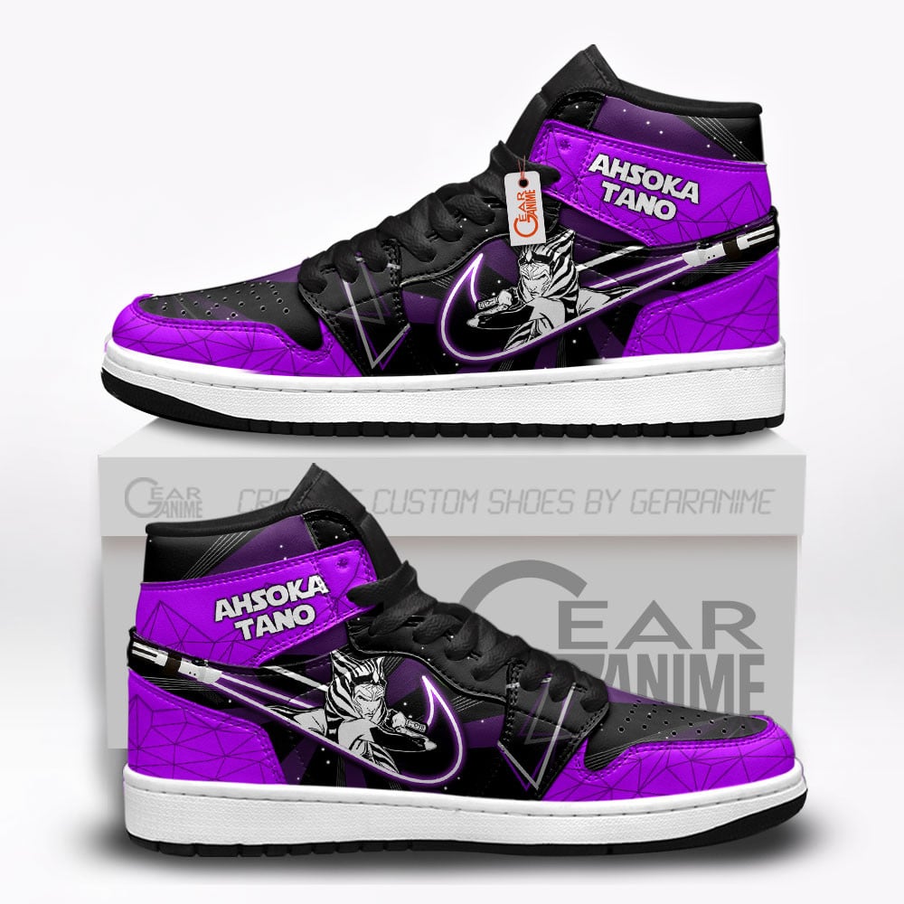 Ahsoka Tano Custom Movie High-Top Leather Sneakers
