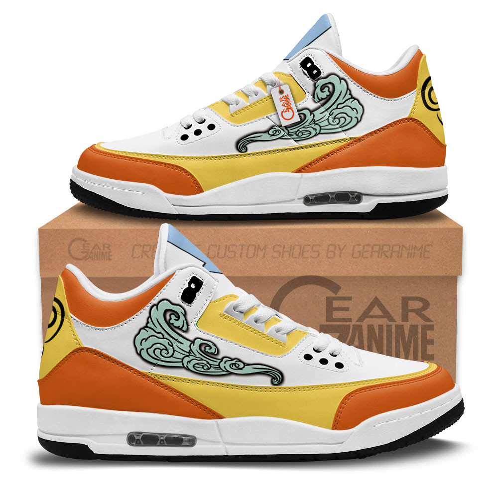 Air Nation Custom Anime Retro 3 Leather Sneakers