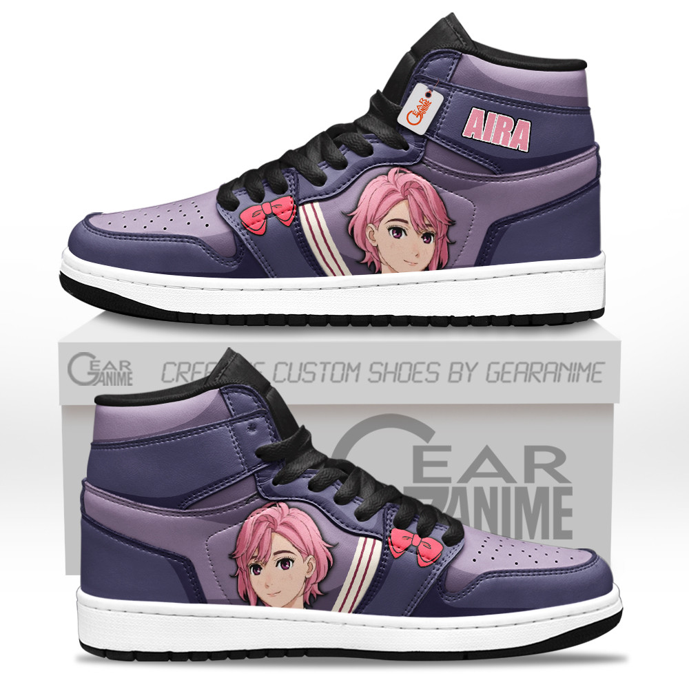 Aira Shiratori High-Top Leather Sneakers Custom Name