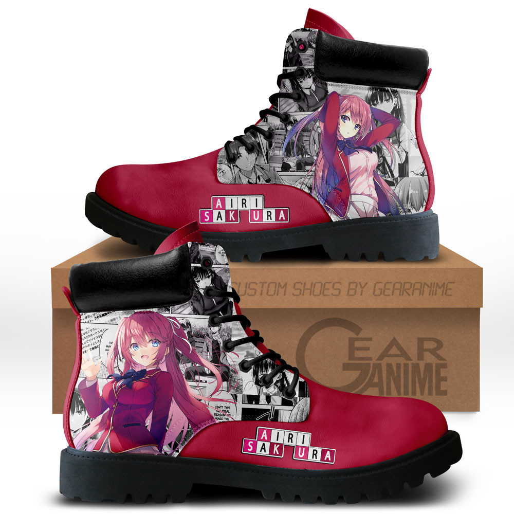 Airi Sakura Custom Anime Combat Boots NTT281