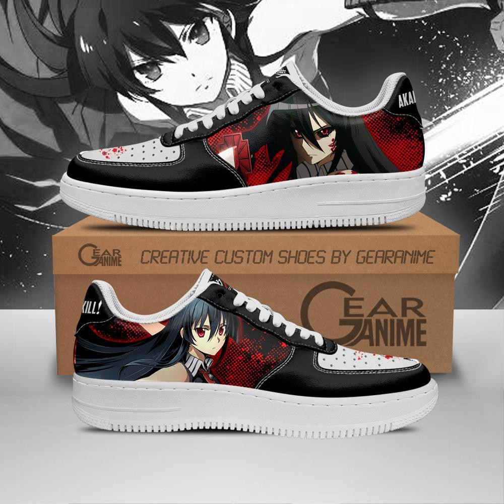 Akame Custom Anime Low-Top Leather Sneakers