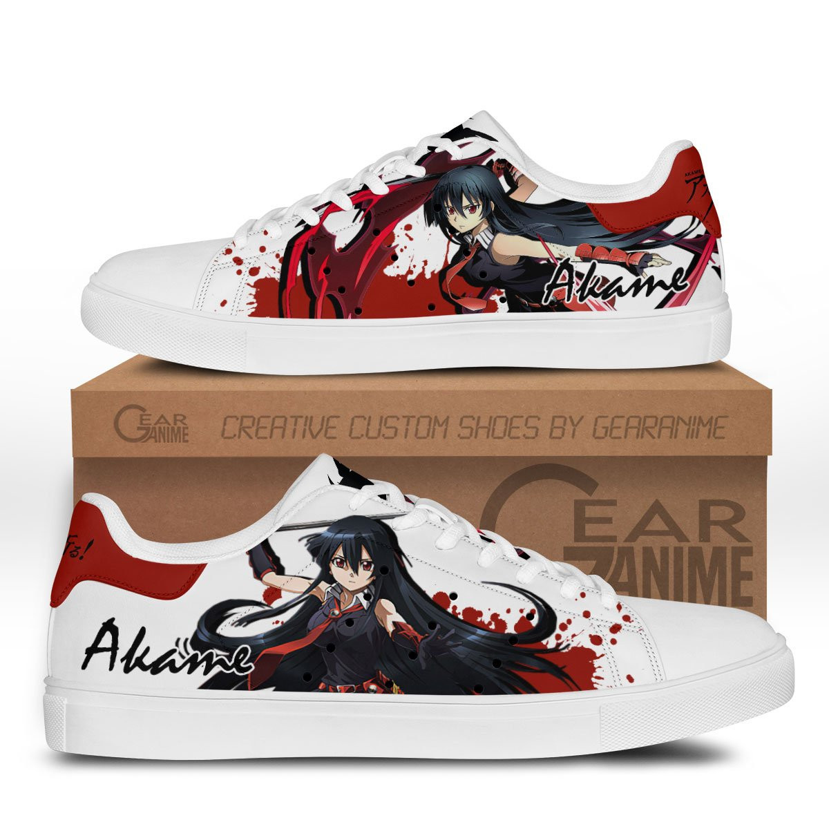 Akame Ga Kill Akame Custom Anime Classic Court Shoes