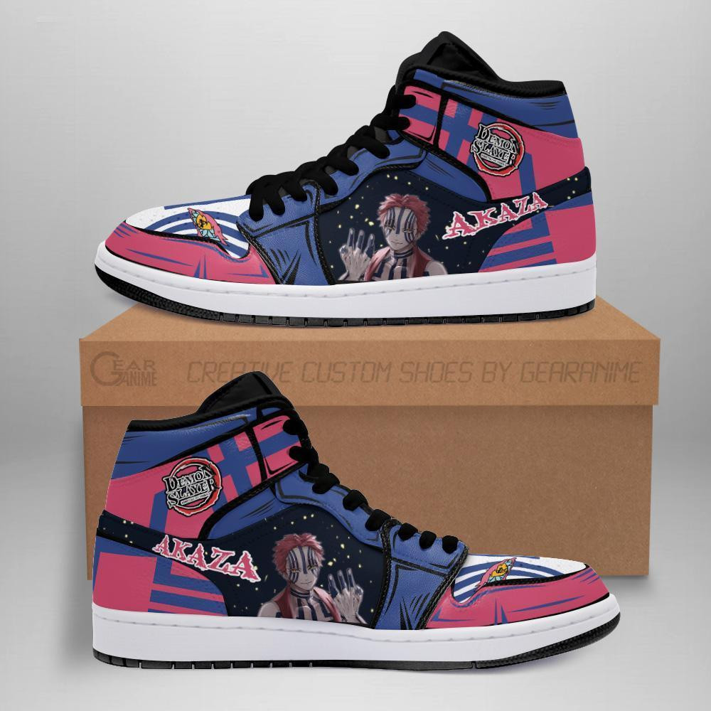 Akaza Custom Anime High-Top Leather Sneakers