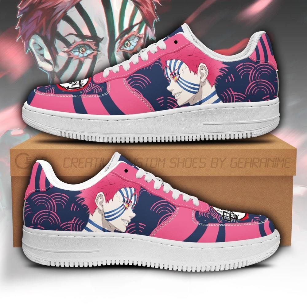 Akaza Custom Anime Low-Top Leather Sneakers