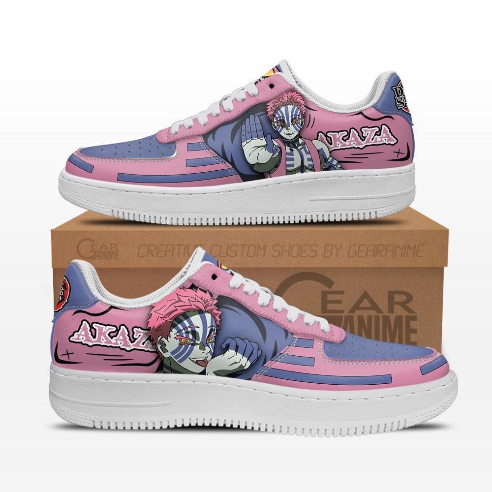 Akaza Custom Anime Low-Top Leather Sneakers Fighting