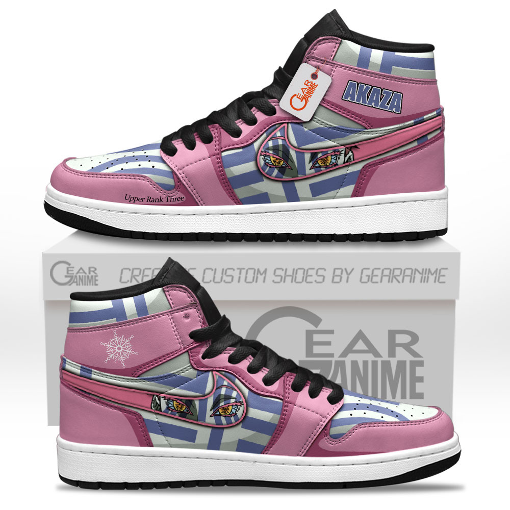 Akaza High-Top Leather Sneakers Upper Rank Three Custom Name