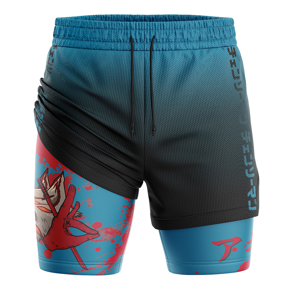 Aki Chainsaw Man 2-in-1 Performance Shorts