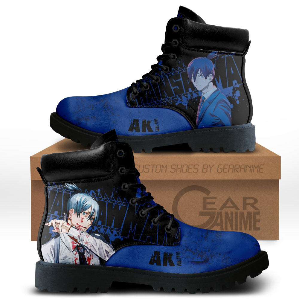 Aki Hayakawa Custom Anime Combat Boots