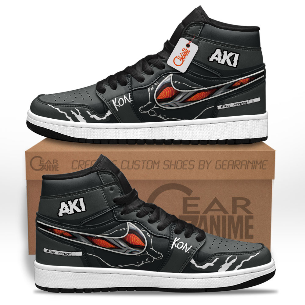 Aki Hayakawa High-Top Leather Sneakers Custom Name