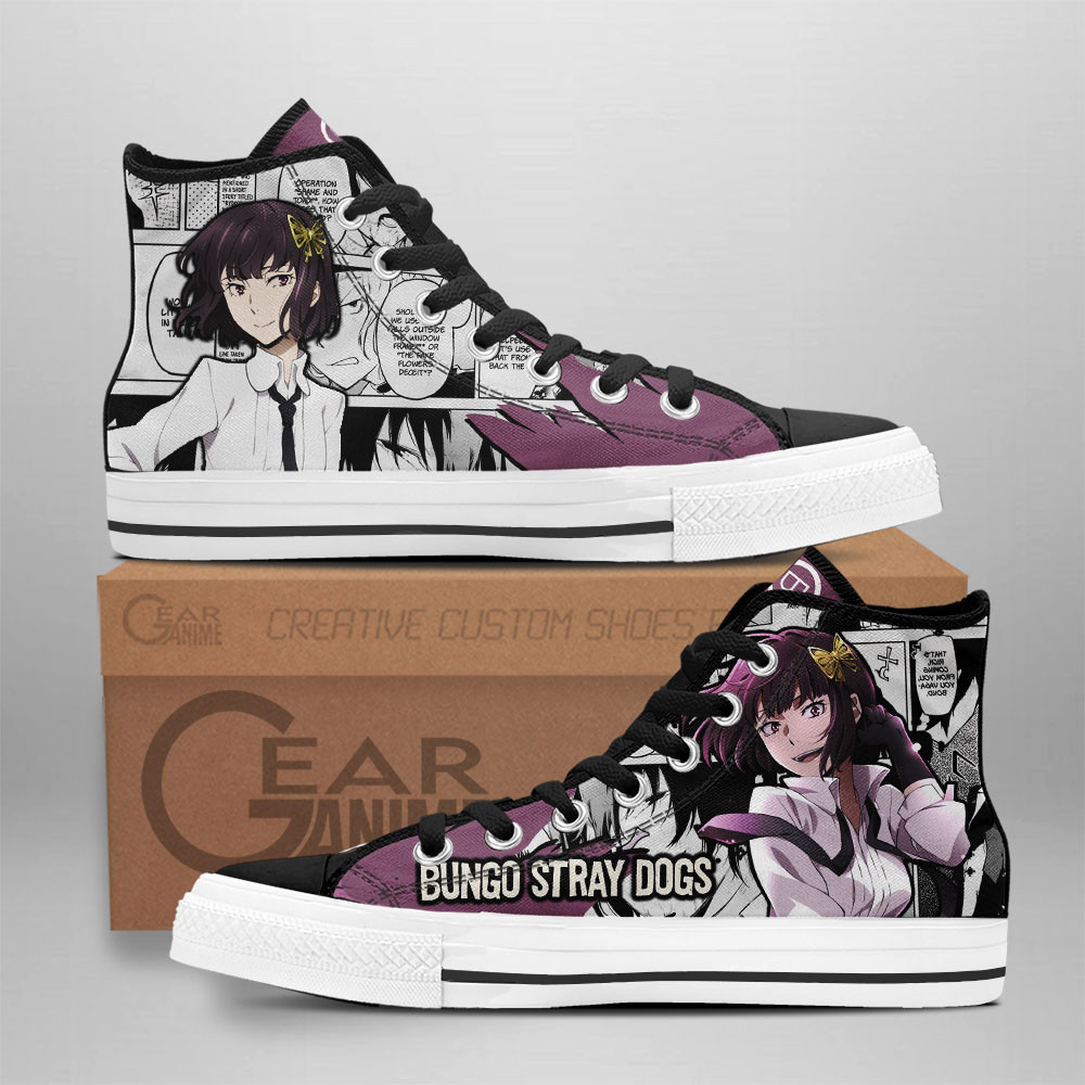 Akiko Yosano Custom Anime High-Top Canvas Shoes NTT130