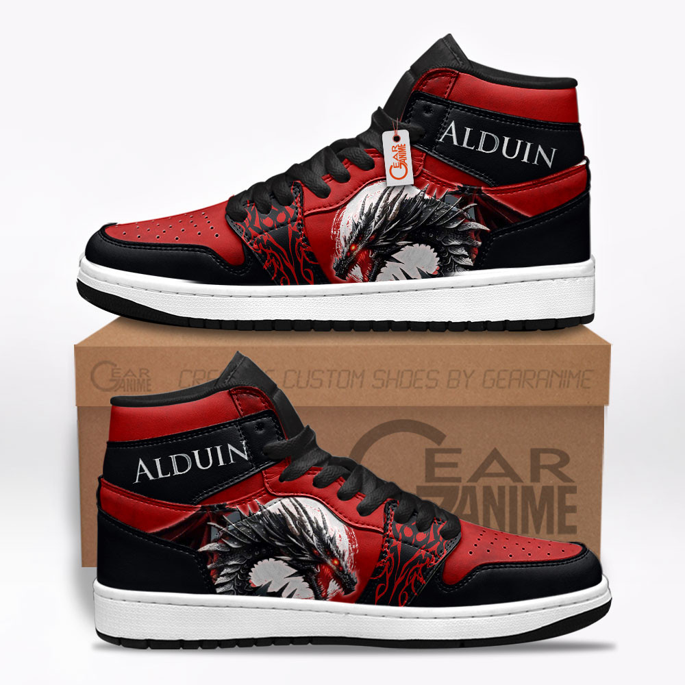 Alduin Custom Gaming High-Top Leather Sneakers