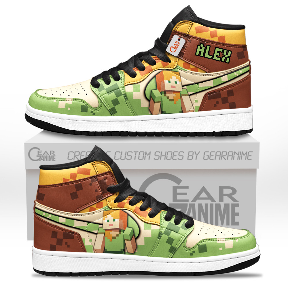 Alex Custom Gaming High-Top Leather Sneakers Personalized Games Edition