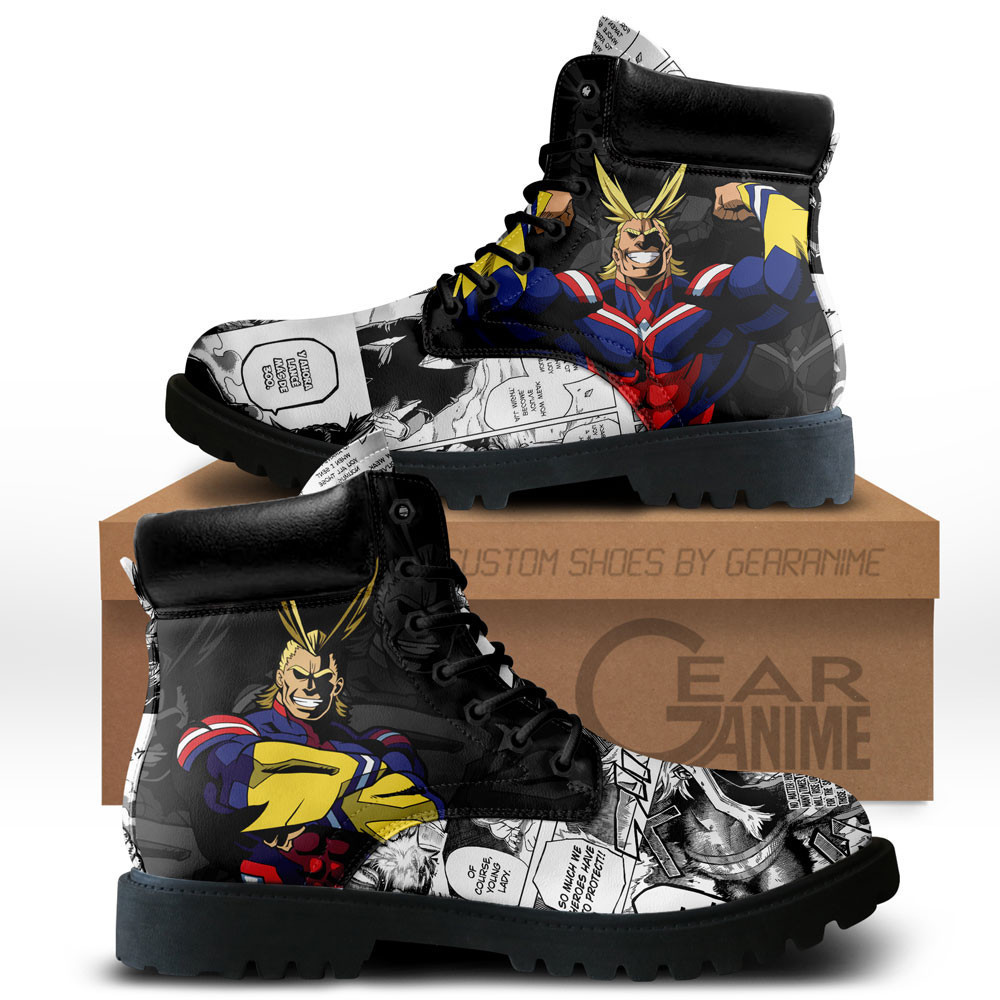 All Might Custom Anime Combat Boots NTT171