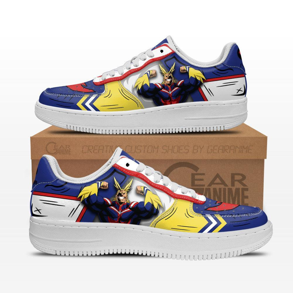 All Might Custom Anime Low-Top Leather Sneakers
