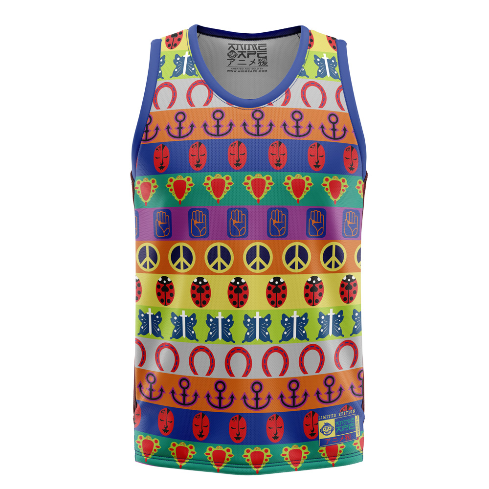 All Symbols Pattern Jojo’s Bizarre Adventure Basketball Jersey