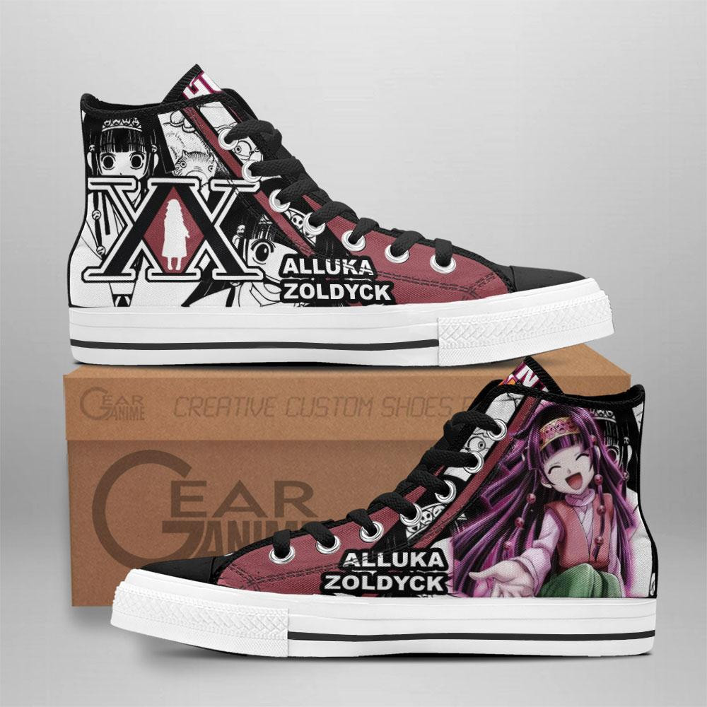 Alluka Zoldyck Custom Anime High-Top Canvas Shoes TT2608