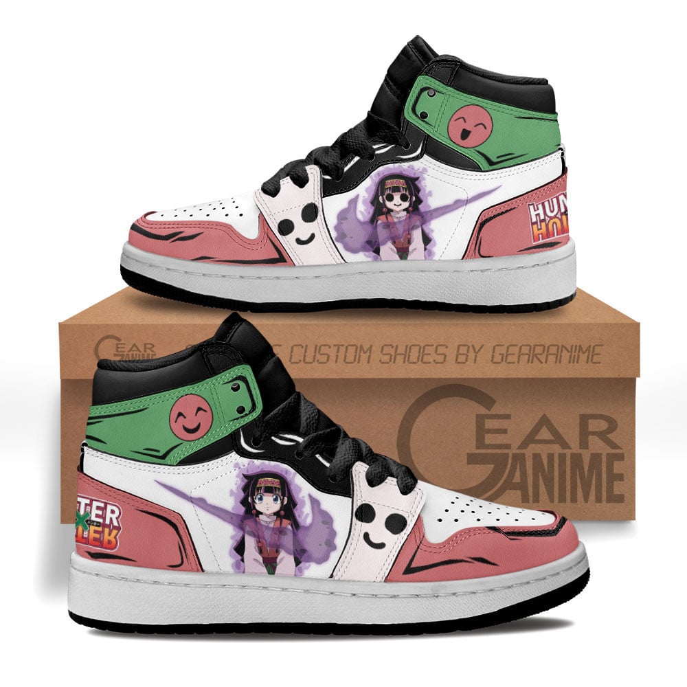 Alluka Zoldyck Custom Anime Kids High-Top Leather Sneakers