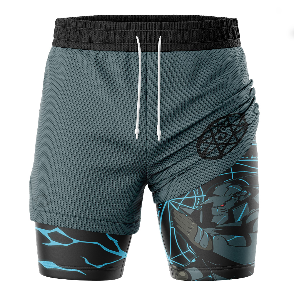 Alphonse Elric Fullmetal Alchemist 2-in-1 Performance Shorts