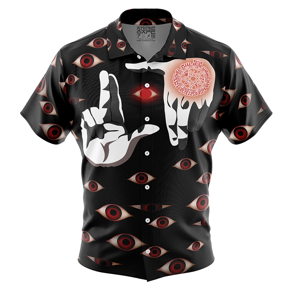 Alucard Eyes Hellsing Button Up Hawaiian Shirt