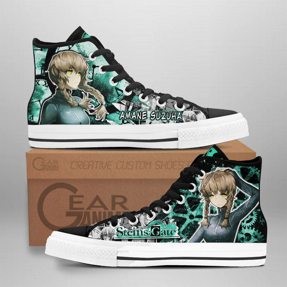 Amane Suzuha Custom Anime High-Top Canvas Shoes NTT080