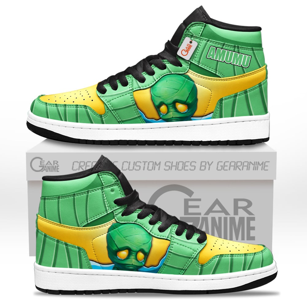 Amumu Custom Gaming High-Top Leather Sneakers Game LoL Esport Custom Name
