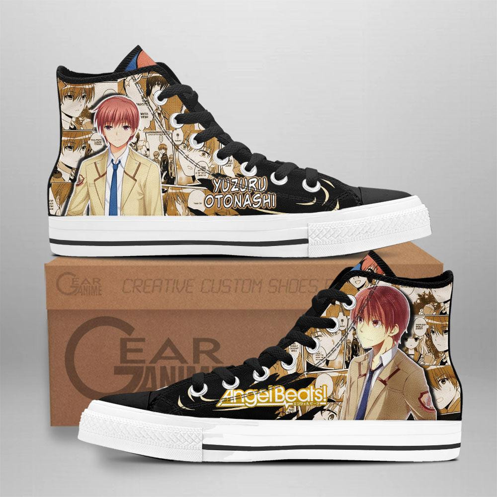 Angel Beats Yuzuru Otonashi Custom Anime High-Top Canvas Shoes NTT021