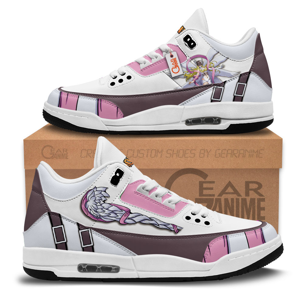 Angewomon Custom Anime Retro 3 Leather Sneakers