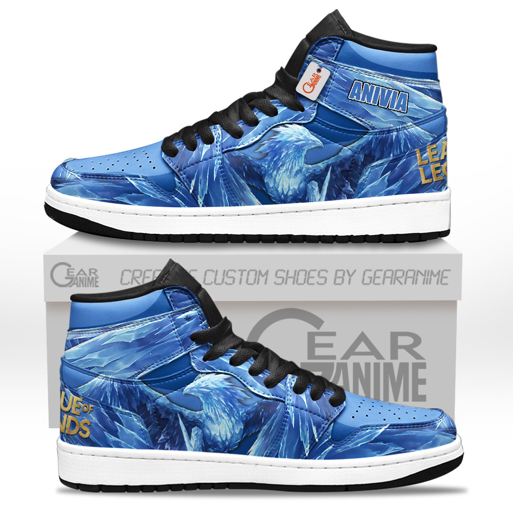 Anivia Custom Gaming High-Top Leather Sneakers LOL Custom Name