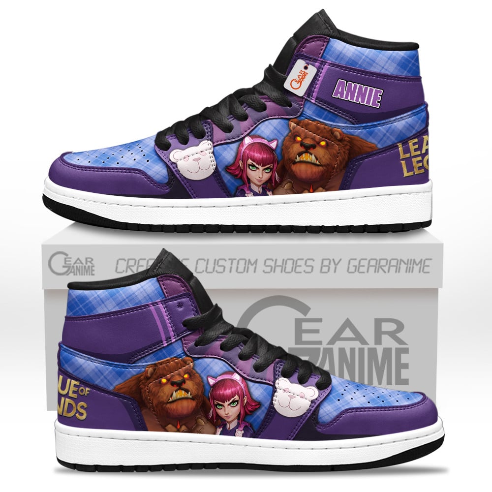 Annie Custom Gaming High-Top Leather Sneakers LOL Custom Name