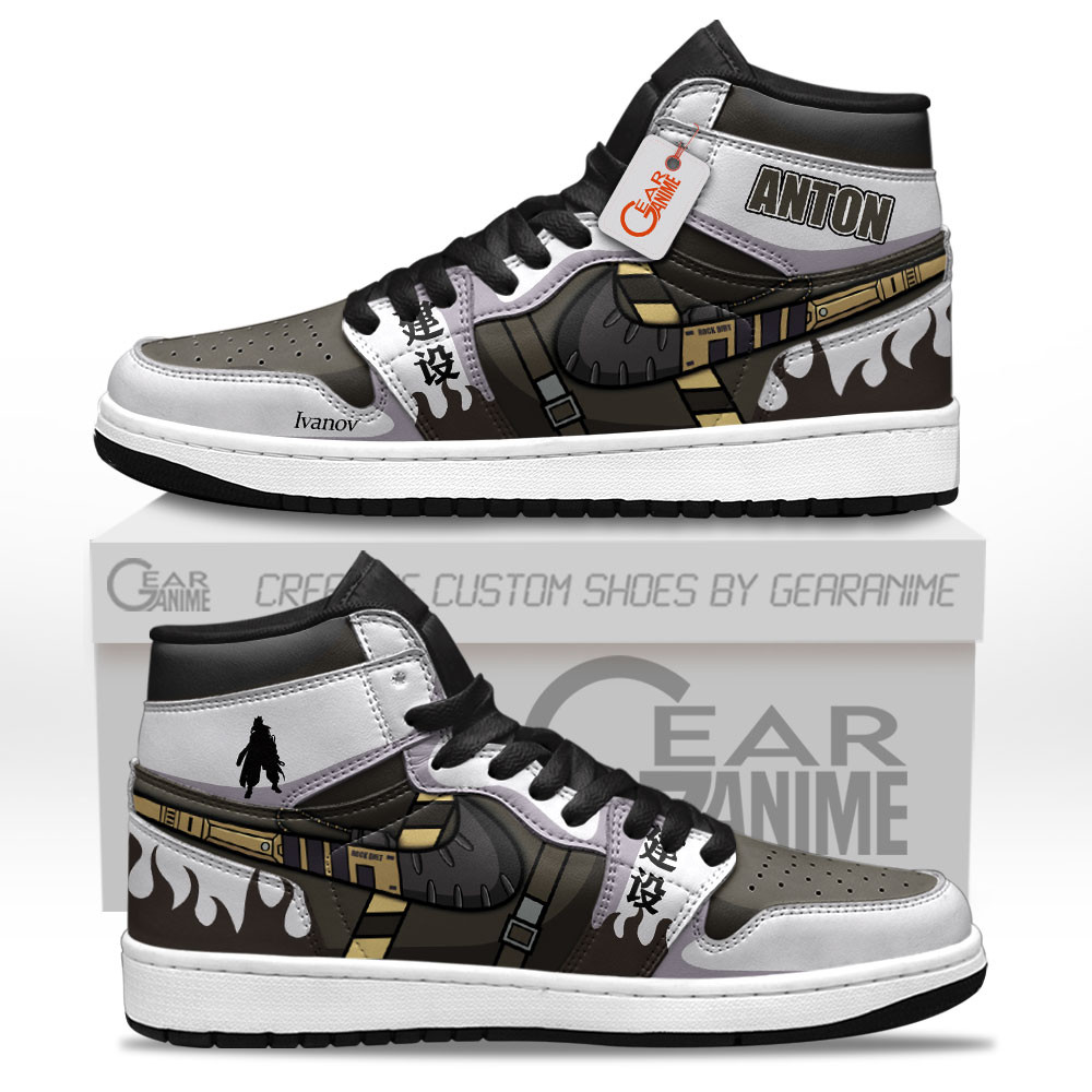 Anton Ivanov Custom Gaming High-Top Leather Sneakers Zenless Zone Zero Custom Shoes