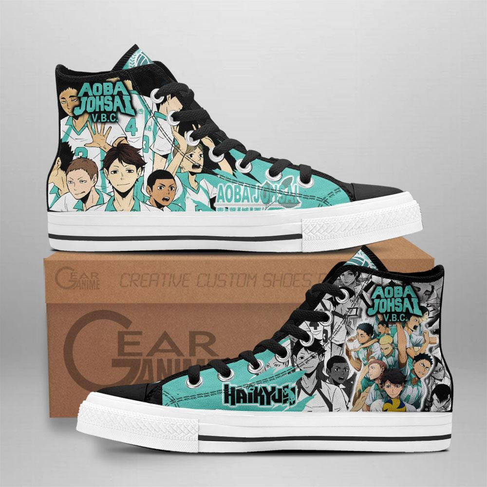 Aoba Johsai Custom Anime High-Top Canvas Shoes
