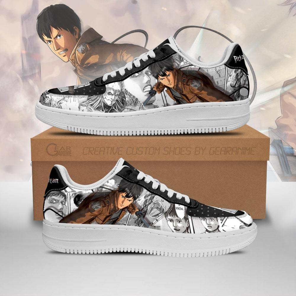 AOT Bertholdt Custom Anime Low-Top Leather Sneakers