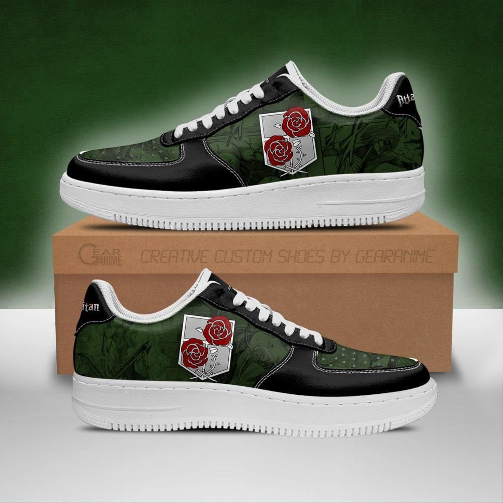 AOT Garrison Regiment Custom Anime Low-Top Leather Sneakers