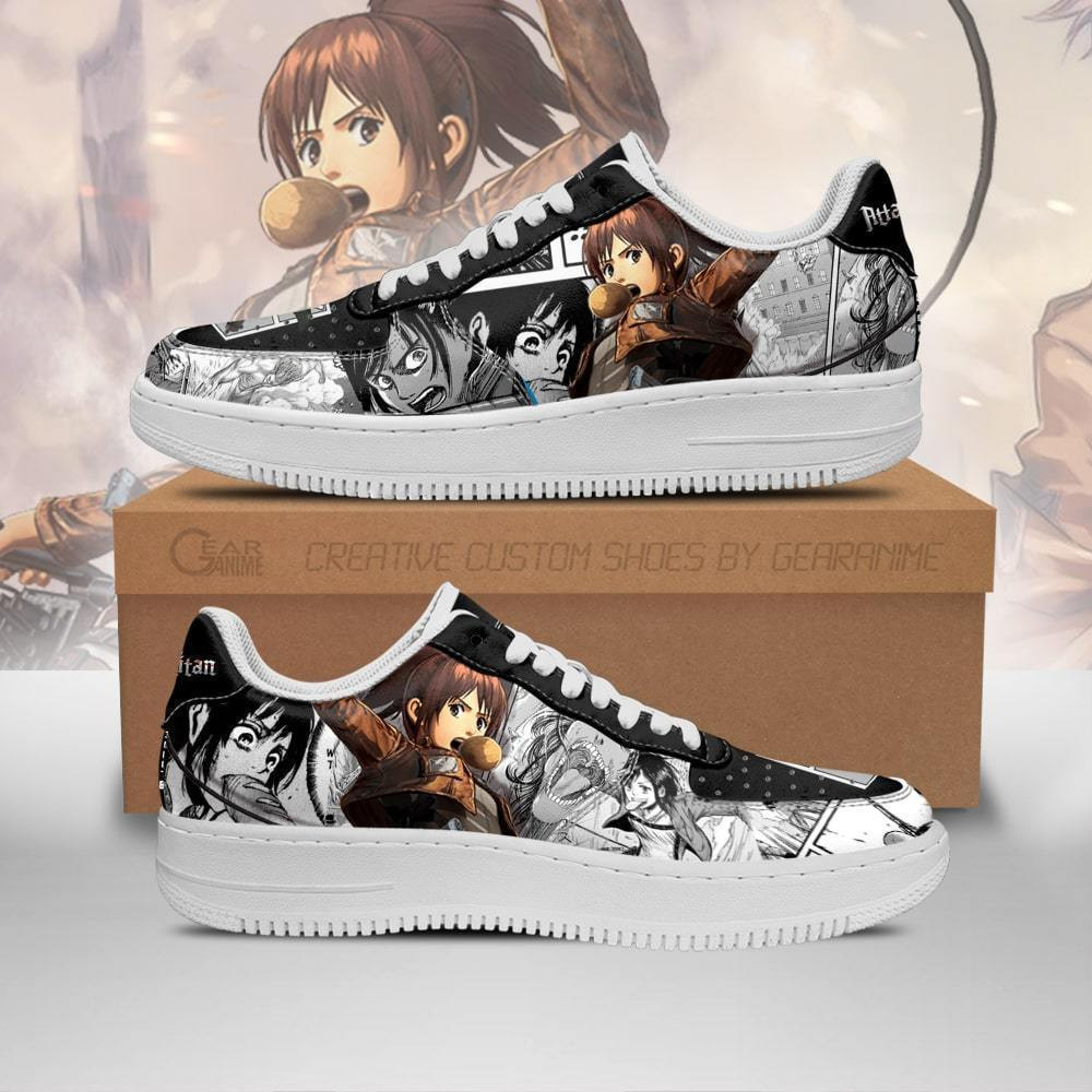 AOT Sasha Custom Anime Low-Top Leather Sneakers