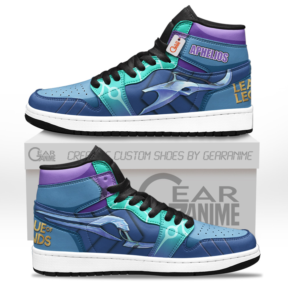 Aphelios Custom Gaming High-Top Leather Sneakers LOL Custom Name