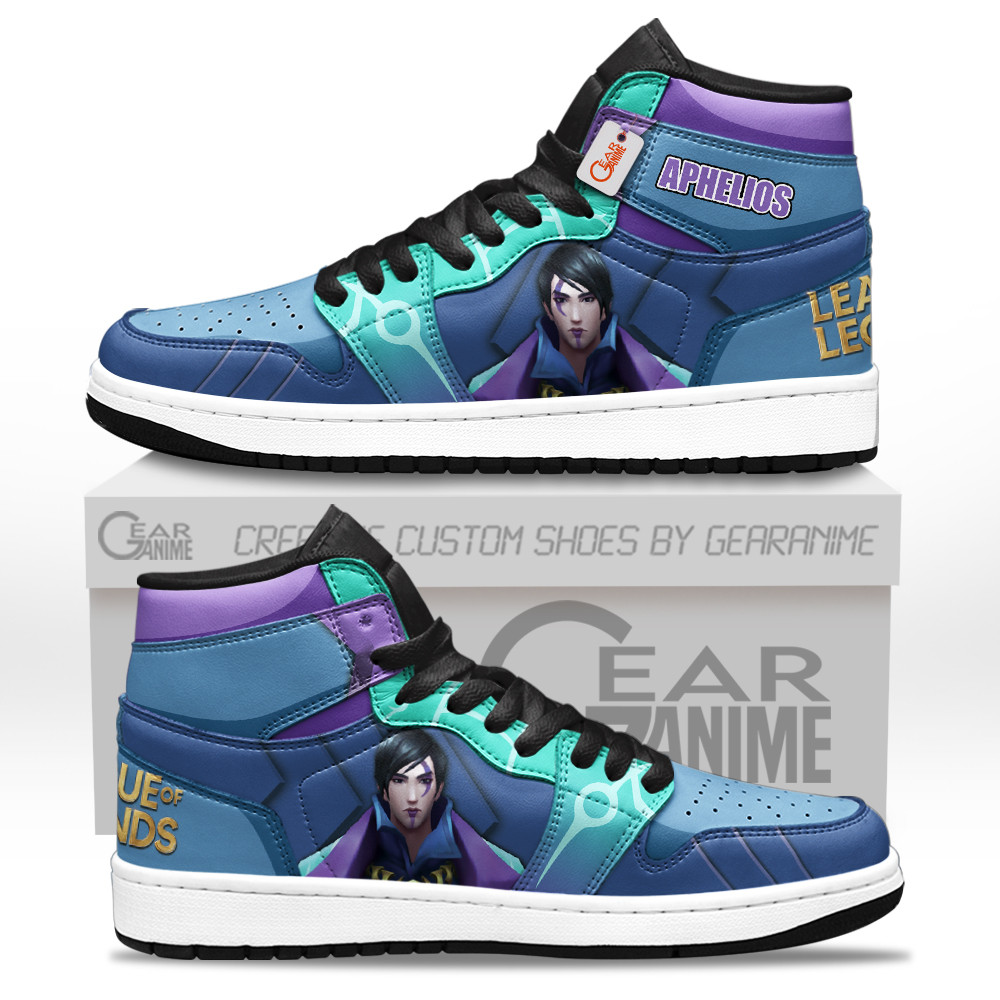 Aphelios Custom Gaming High-Top Leather Sneakers LOL Custom Name