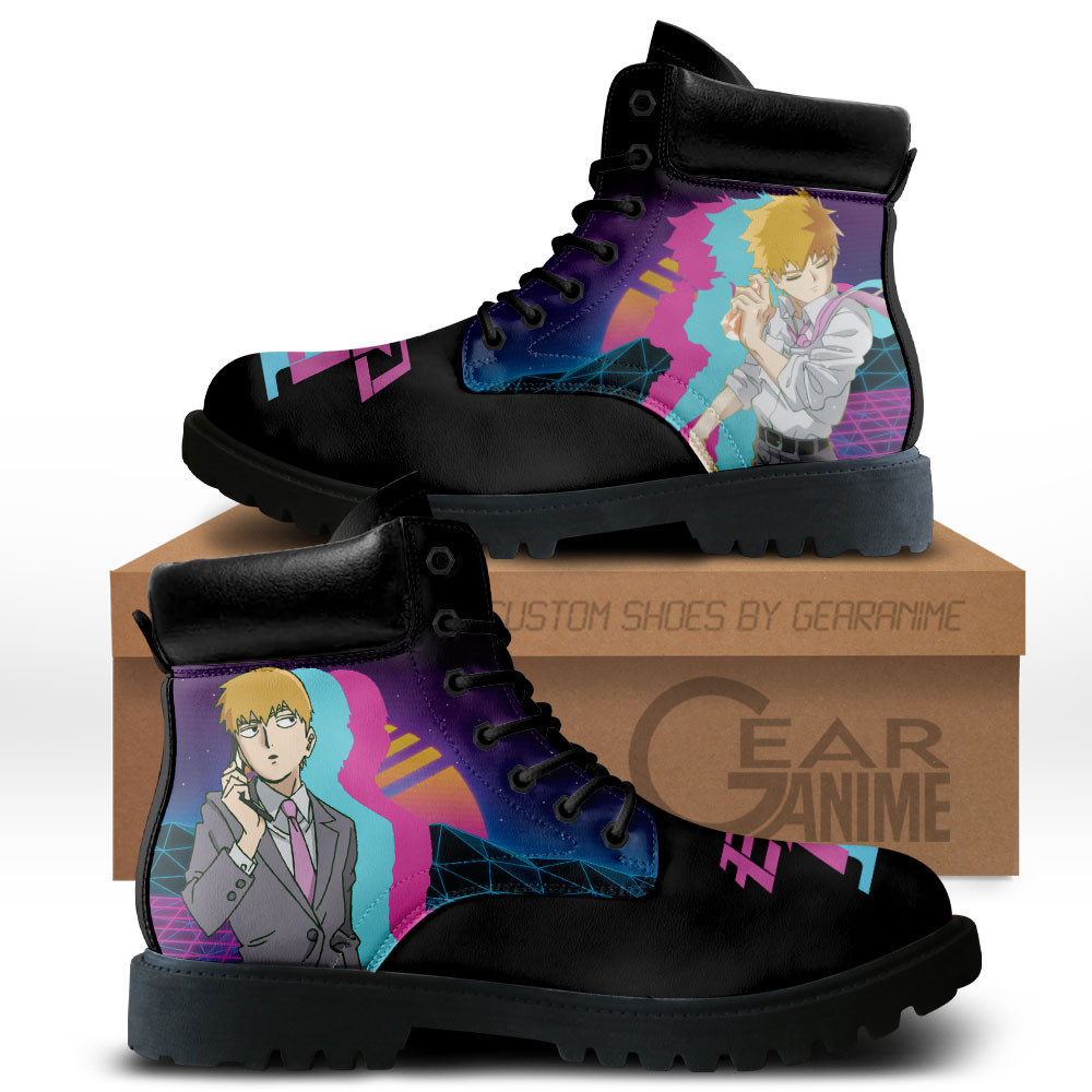 Arataka Reigen Custom Anime Combat Boots MV0512