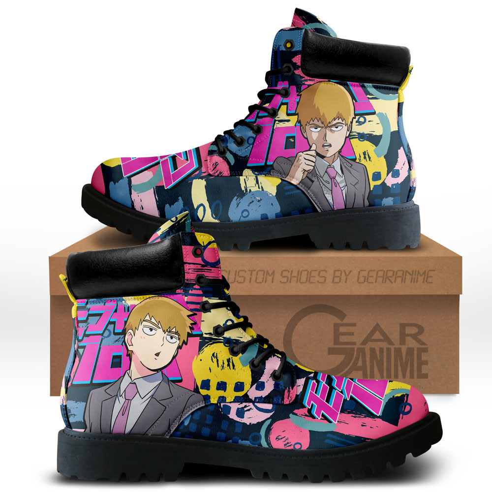Arataka Reigen Custom Anime Combat Boots NTT171