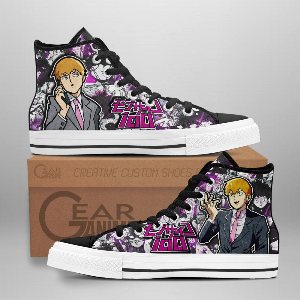 Arataka Reigen Custom Anime High-Top Canvas Shoes NTT090