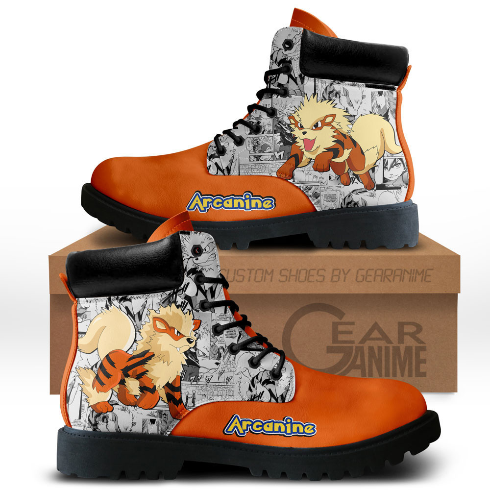 Arcanine Custom Anime Combat Boots NTT051